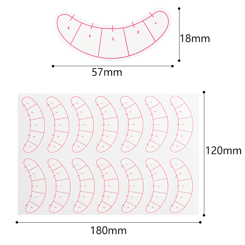 70 คู่ Eyelash Mapping สติกเกอ - Lash Mapping Sticker บทวิจารณ์และราคา