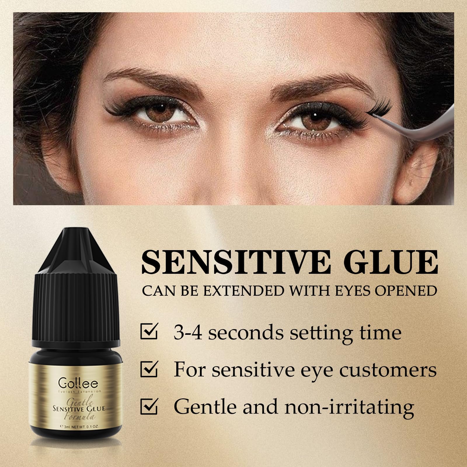 กาวติดขนตาปลอมแบบกลุ่ม Gollee  - Eyelash Extension Home Service บทวิจารณ์และราคา