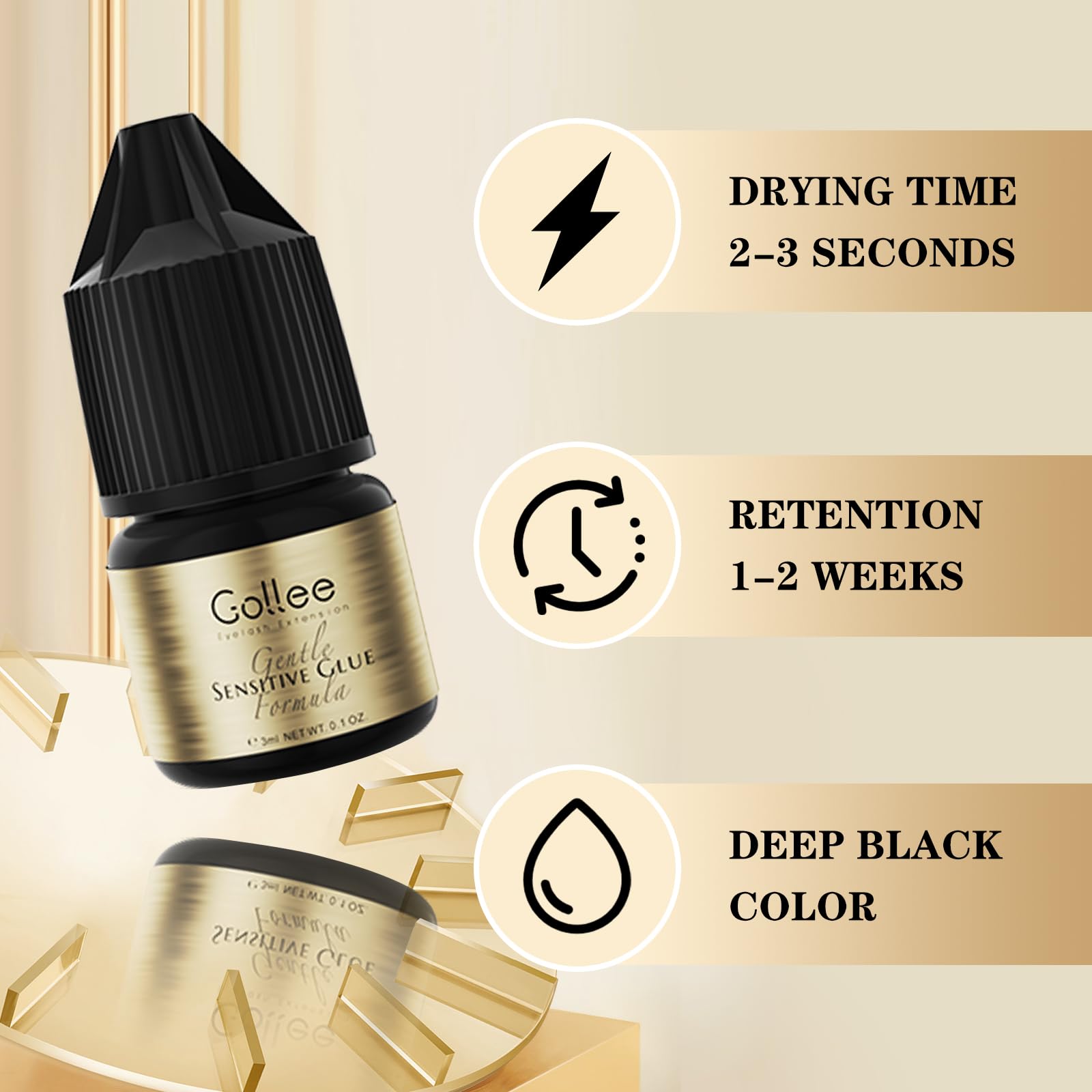 กาวติดขนตาปลอมแบบกลุ่ม Gollee  - Eyelash Extension Home Service บทวิจารณ์และราคา
