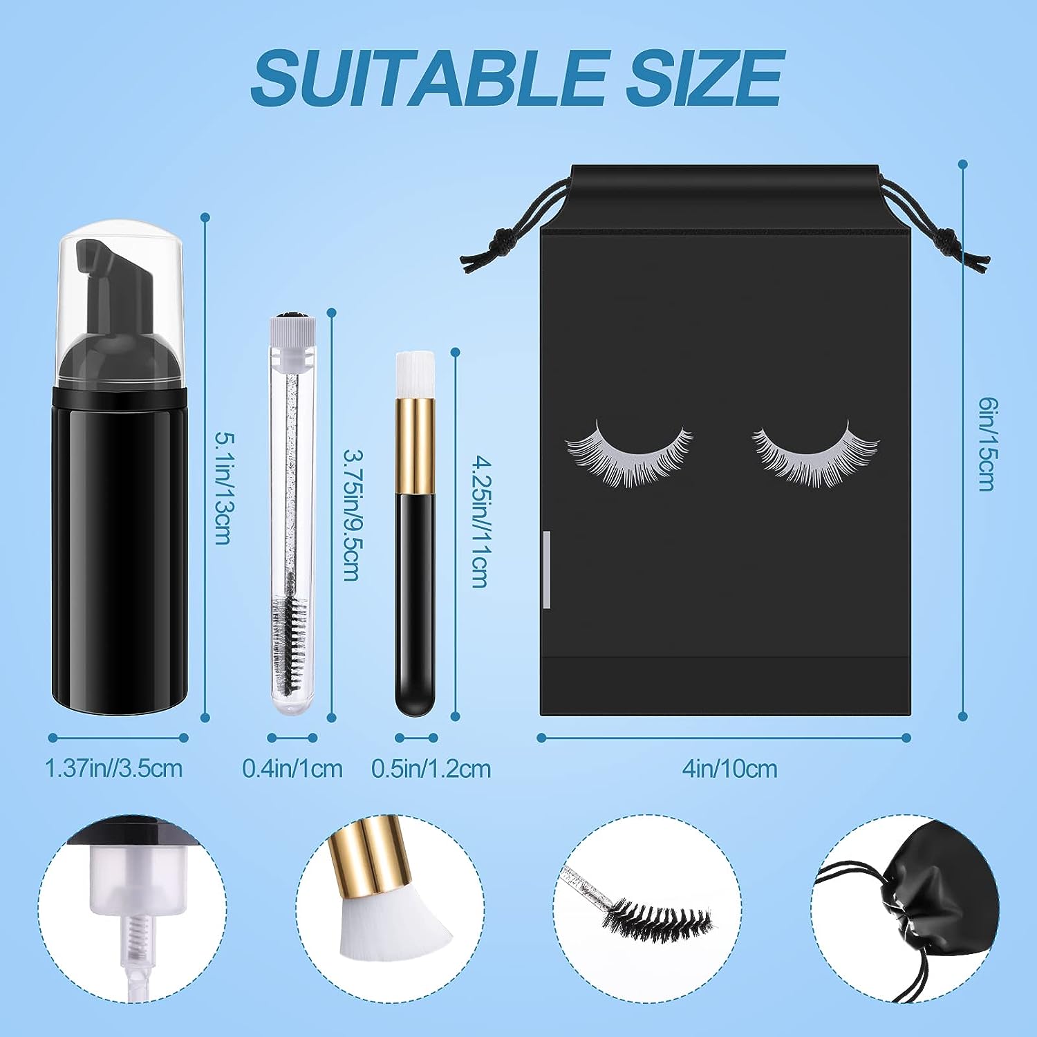 ชุดทำความสะอาดขนตาแชมพูขนตาแปร - Eyelash Extension Wash บทวิจารณ์และราคา