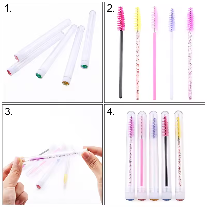 แปรงขนตาหลอดพร้อมแปรงคิ้วมาสคา - Micro Brush Applicator บทวิจารณ์และราคา