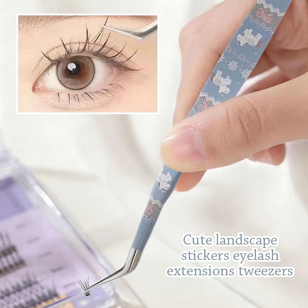 แหนบสแตนเลสแบบโค้ง แหนบติดขนตา - Lash Mapping Sticker บทวิจารณ์และราคา