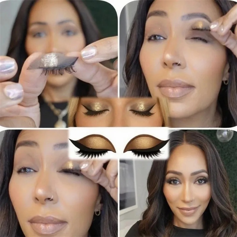 แผ่นแปะตาแบบใช้ซ้ำได้ 1/2 คู่  - Lash Mapping Sticker บทวิจารณ์และราคา