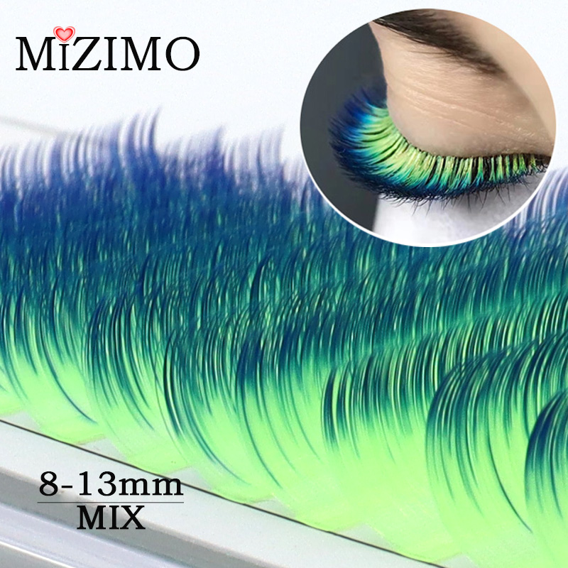 สีเดียว Grafted ขนตาปลอมความยา - Eyelash Extension Single Lash บทวิจารณ์และราคา