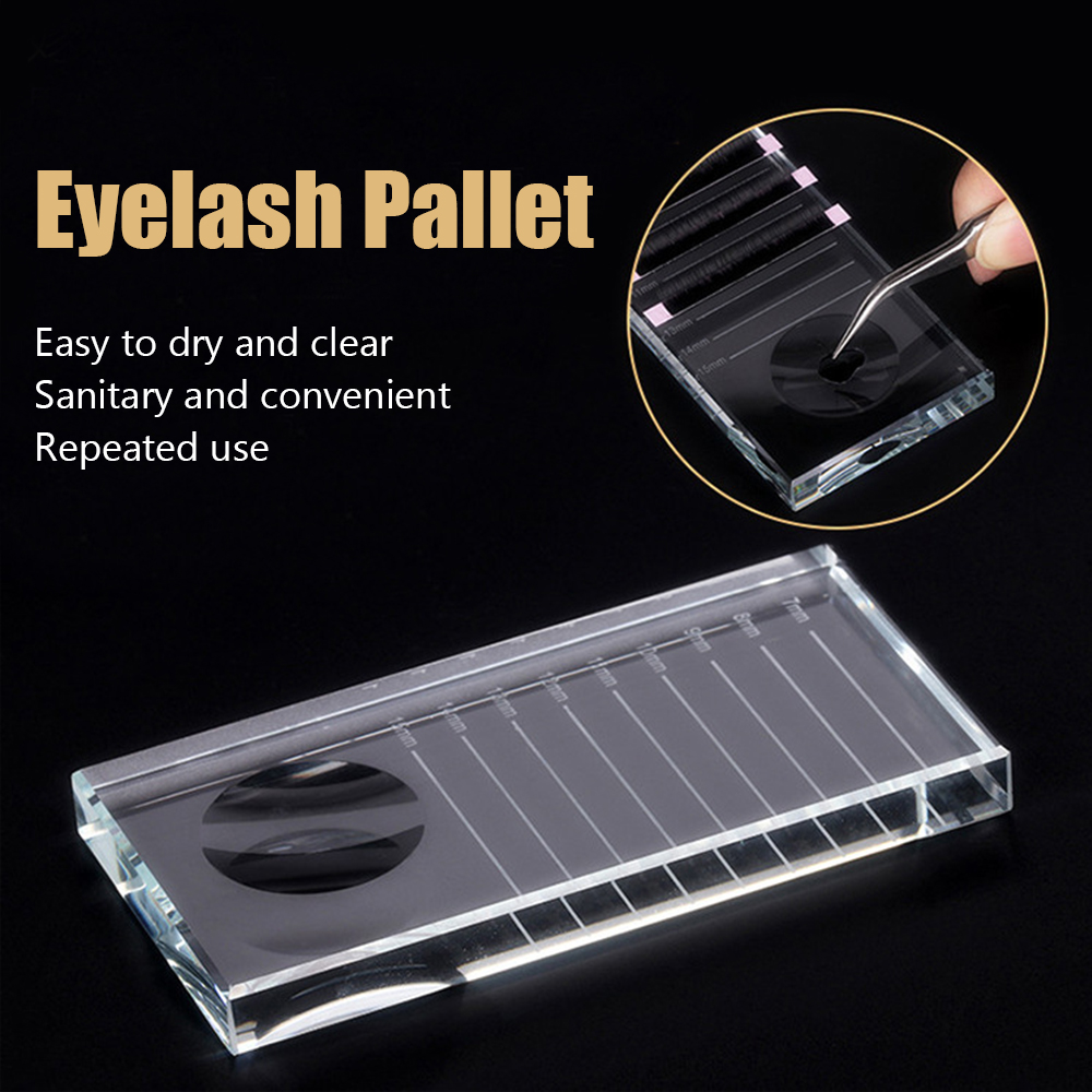 ถาดใส่ขนตาปลอมแบบคริสตัลแก้ว ร - Eyelash Extension Guide บทวิจารณ์และราคา