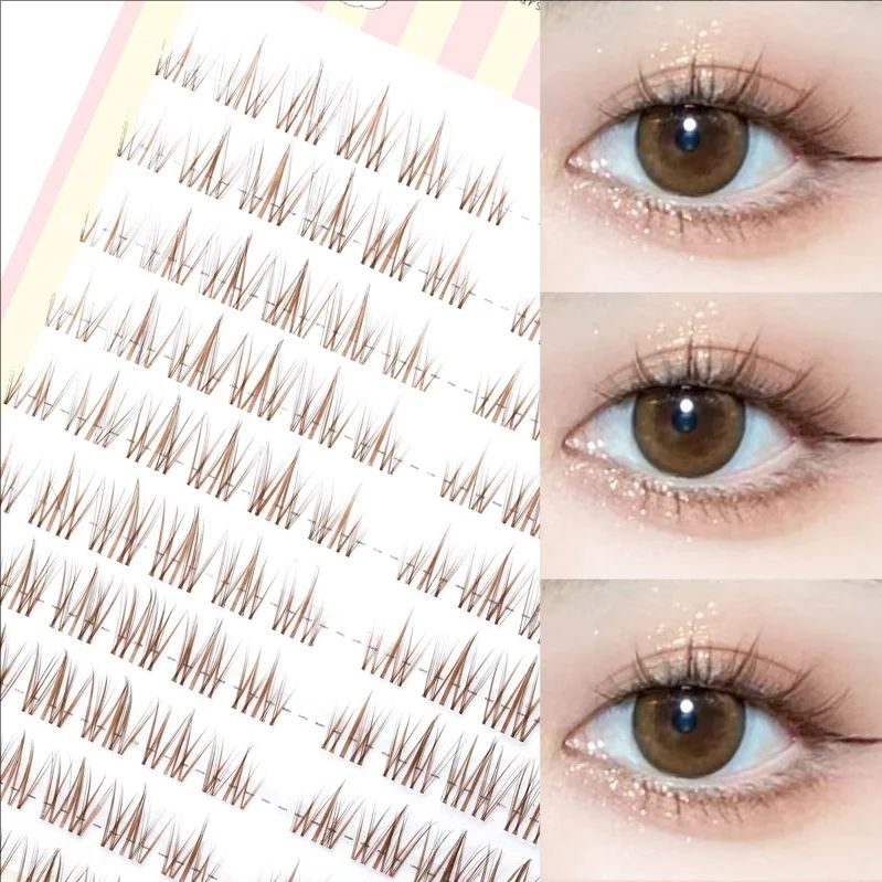 MJ สีน้ําตาล Sunflower ขนตาปลอ - Eyelash Extension In Chinese บทวิจารณ์และราคา
