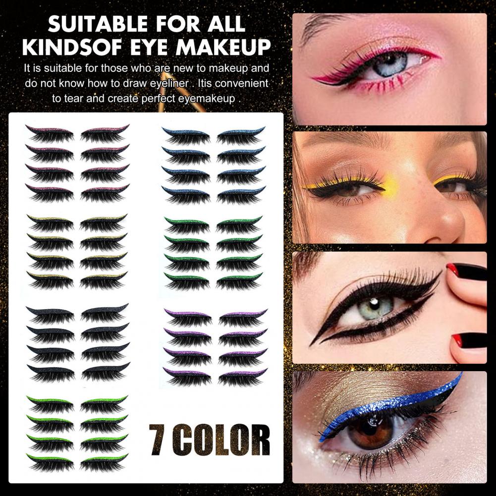 4 คู่/เซ็ตอายไลเนอร์ Lashes สต - Lash Mapping Sticker บทวิจารณ์และราคา