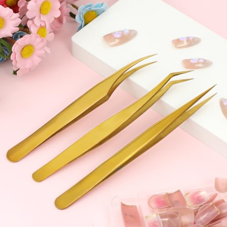 แหนบต่อขนตา 3 ชิ้น สำหรับต่อขน - Isolation Tweezer Curved บทวิจารณ์และราคา