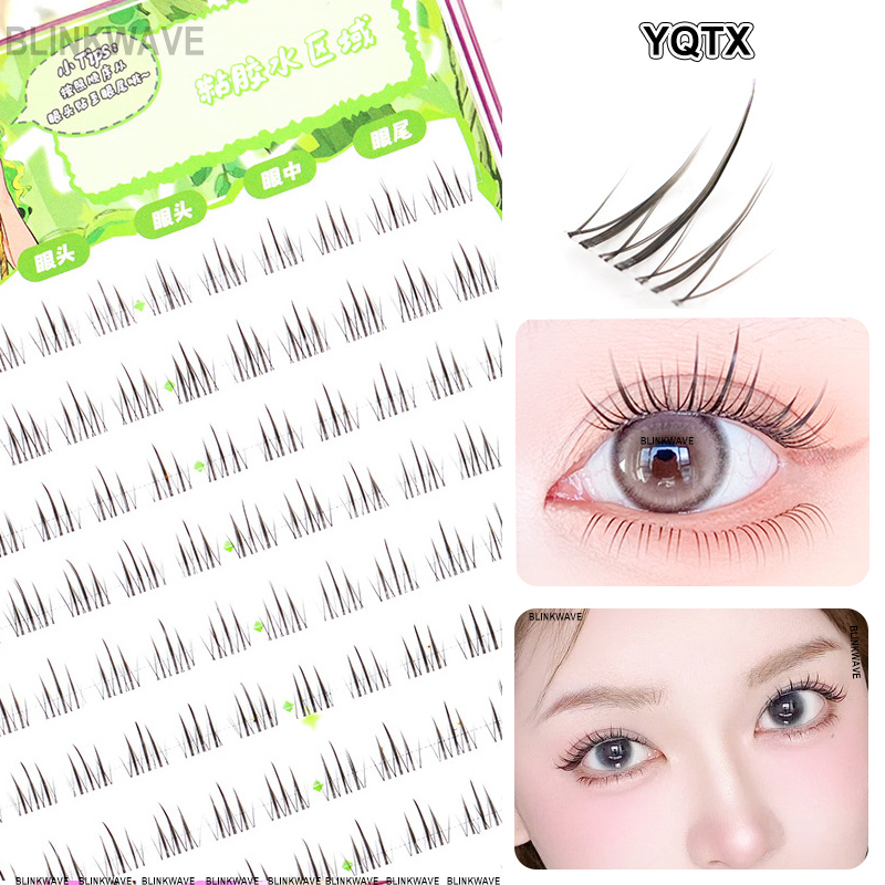 ธรรมชาติสาวเกาหลีกลุ่มสไตล์ขนต - Eyelash Extension Douyin บทวิจารณ์และราคา
