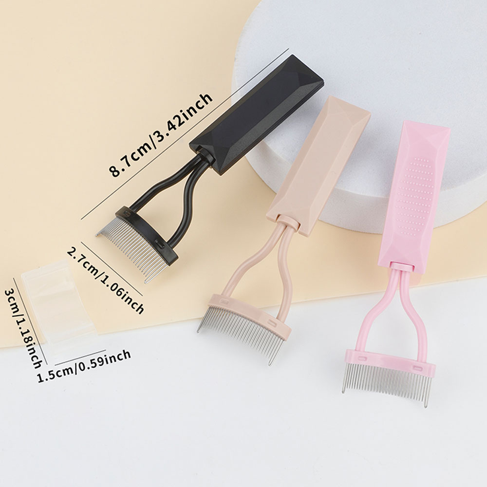 หวีคิ้วเหล็กโค้งละเอียดพิเศษ 1 - Eyelash Extension Guide บทวิจารณ์และราคา