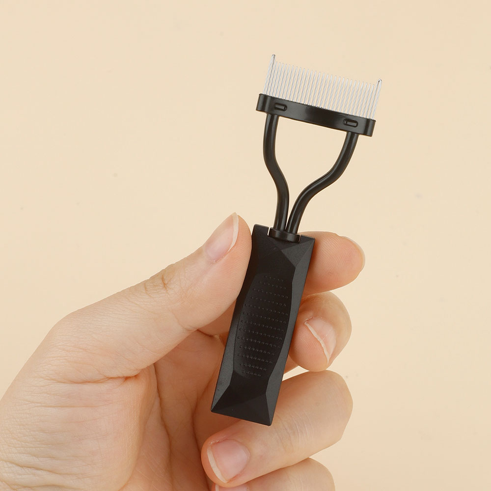 หวีคิ้วเหล็กโค้งละเอียดพิเศษ 1 - Eyelash Extension Guide บทวิจารณ์และราคา