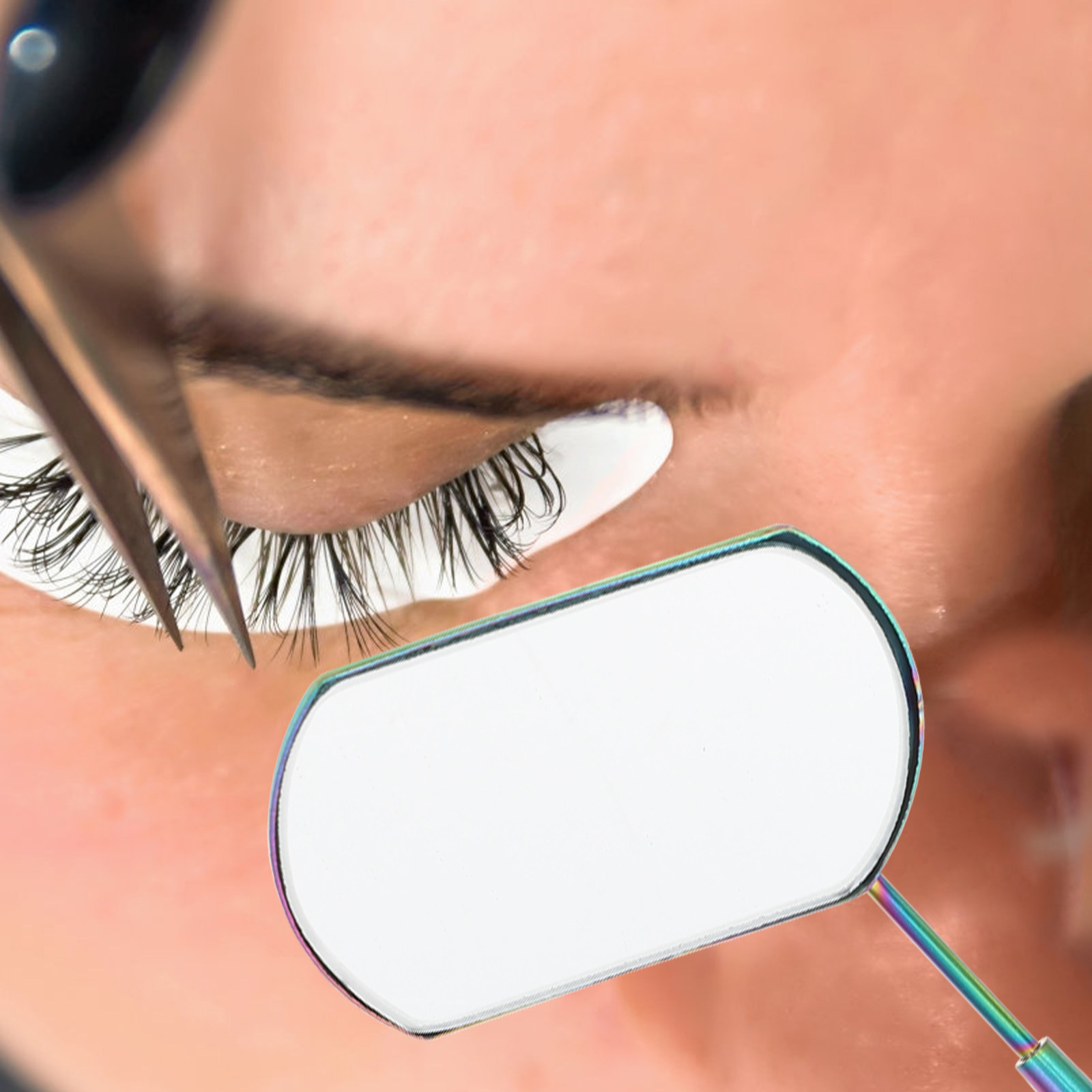 กระจกตรวจสอบขนตา 1 ชุด อุปกรณ์ - Eyelash Extension Is Safe บทวิจารณ์และราคา
