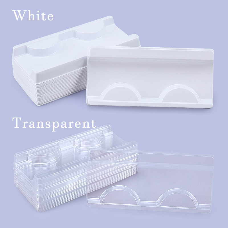 10/40pcs ขนตาพลาสติกถาดสีขาวโป - Lash Tray Organizer บทวิจารณ์และราคา