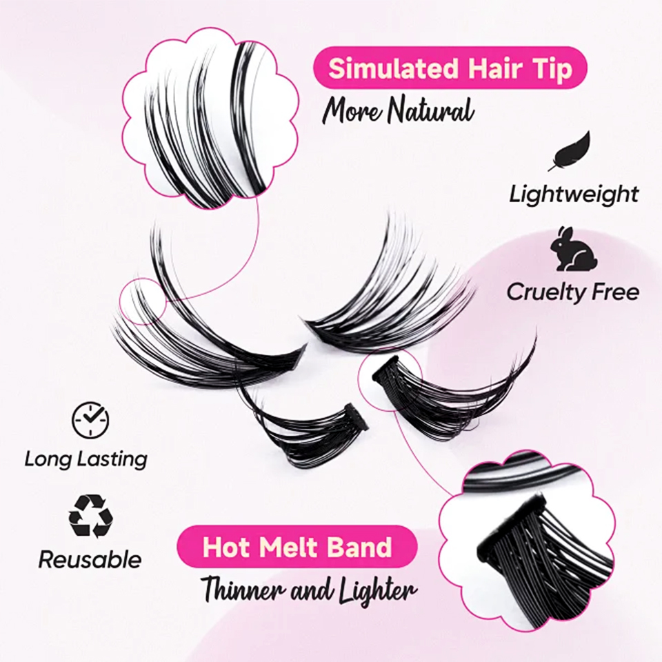 ขนตาปลอมแบบ DIY รุ่น Hot Sales - Eyelash Extension Home Service บทวิจารณ์และราคา