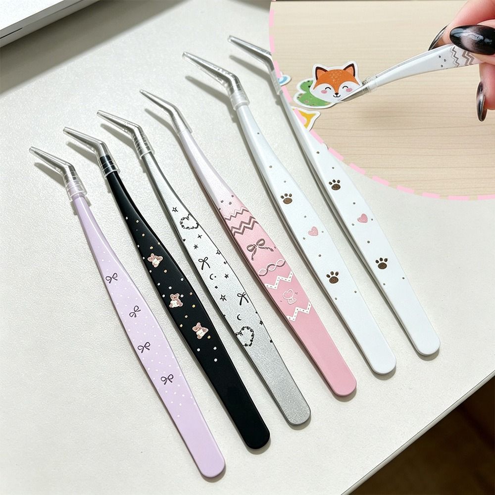 แหนบสแตนเลสแบบโค้ง แหนบติดขนตา - Lash Mapping Sticker บทวิจารณ์และราคา