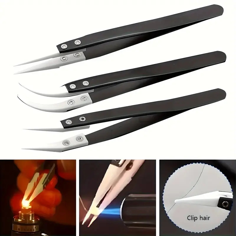 แหนบเซรามิกป้องกันไฟฟ้าสถิตย์, - Isolation Tweezer Curved บทวิจารณ์และราคา