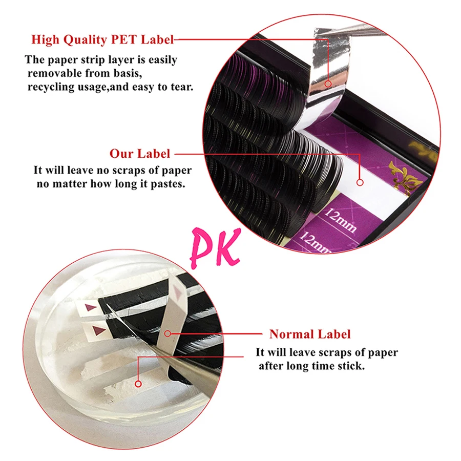 GLAMLASH ขายส่ง 16 แถวคุณภาพสู - Eyelash Extension Single Lash บทวิจารณ์และราคา